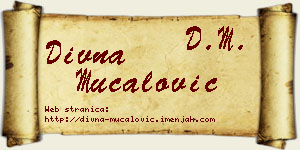 Divna Mučalović vizit kartica